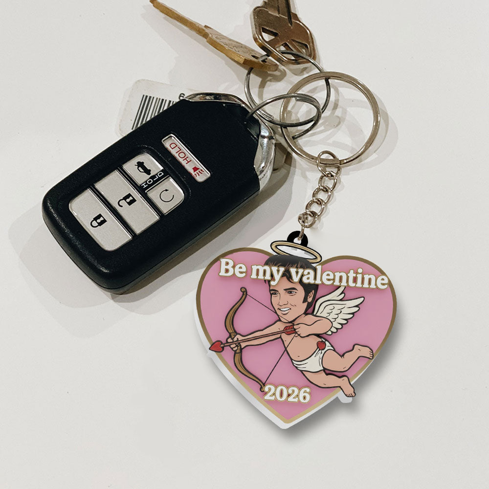 Elvis Presley Custom Shape 2-sided Keychain – NGHIAVT9430