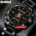 NHL Arizona Coyotes Black Fashion Watch Custom Hockey Game Time