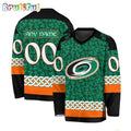 NHL Carolina Hurricanes Jersey Special St.Patrick’s Day Design Hockey Jersey