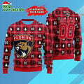 NHL Florida Panthers Personalized Snow Tree Ugly Christmas Sweater