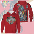NHL Florida Panthers Stanley Cup 2024 Champions Cartoon Design Hoodie T-Shirt