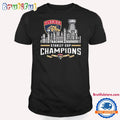 NHL Florida Panthers Stanley Cup Champions 2023-2024 The City Skyline T Shirt