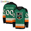 NHL Los Angeles Kings Jersey Special St.Patrick’s Day Design Hockey Jersey