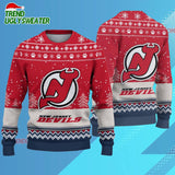 NHL New Jersey Devils Hockey Team Design New Ugly Christmas Sweater