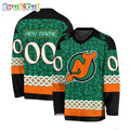 NHL New Jersey Devils Jersey Special St.Patrick’s Day Design Hockey Jersey