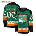 NHL New York Rangers Jersey Special St.Patrick’s Day Design Hockey Jersey