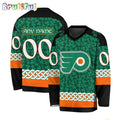 NHL Philadelphia Flyers Jersey Special St.Patrick’s Day Design Hockey Jersey
