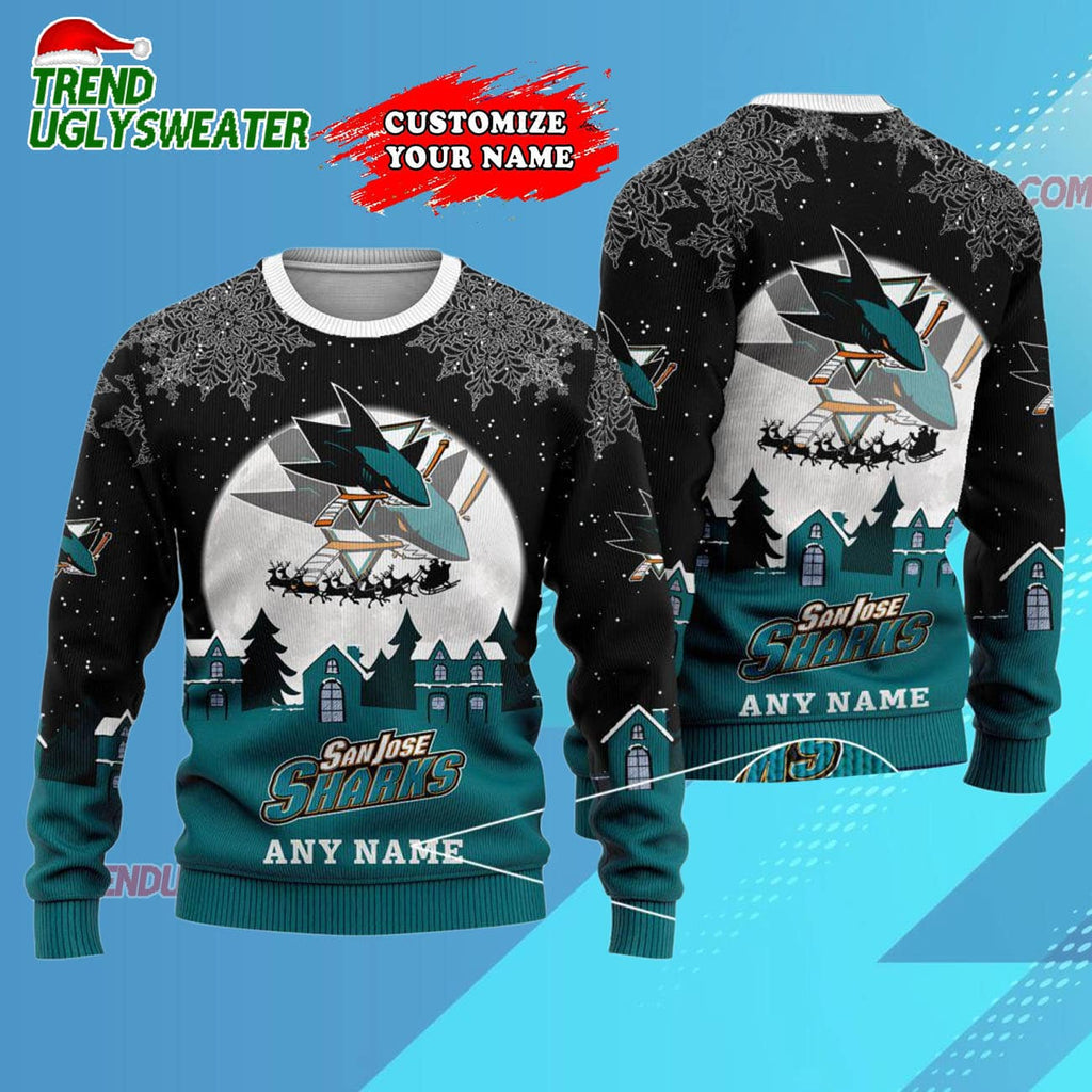 NHL San Jose Sharks Hockey New Design Litmited Christmas Ugly Sweater
