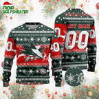 NHL San Jose Sharks Personalized Name & Number Ugly Christmas Sweater