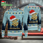 NHL Seattle Kraken Holiday Snowfall Ugly Christmas Sweater