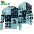 NHL Seattle Kraken Ice Hockey Ugly Christmas Sweater