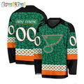 NHL St. Louis Blues Jersey Special St.Patrick’s Day Design Hockey Jersey