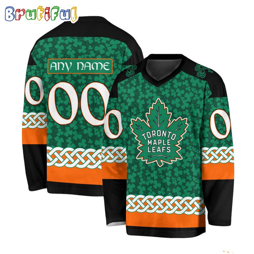 NHL Toronto Maple Leafs Jersey Special St.Patrick’s Day Design Hockey Jersey