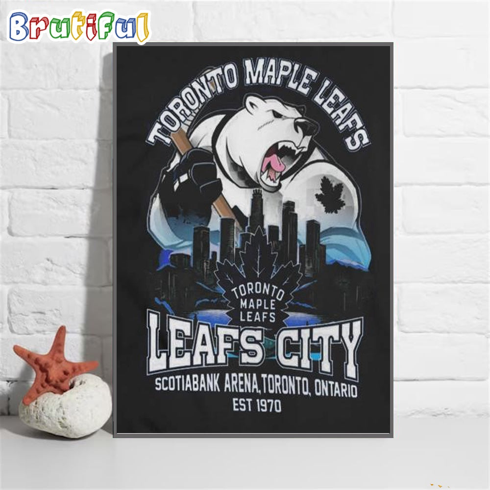 NHL Toronto Maple Leafs Polar Bears Ice Hockey City EST 1970 Wall Art Poster Canvas