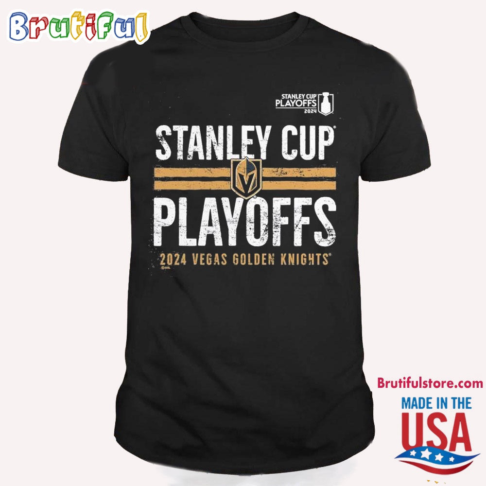NHL Vegas Golden Knights 2024 Stanley Cup Playoffs Crossbar T Shirt