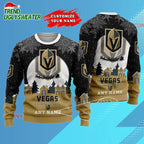NHL Vegas Golden Knights Hockey New Design Litmited Christmas Ugly Sweater