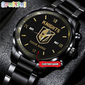 NHL Vegas Golden KnightsBlack Fashion Watch Custom Hockey Game Time