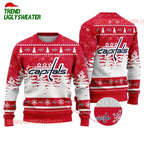 NHL Washington Capitals Snowflake Forest Ugly Christmas Sweater