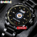 NHL Winnipeg Jets Black Fashion Watch Custom Hockey Game Time