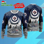 NHL Winnipeg Jets Hockey New Design Litmited Christmas Ugly Sweater