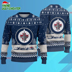 NHL Winnipeg Jets Hockey Team Design New Ugly Christmas Sweater