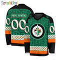 NHL Winnipeg Jets Jersey Special St.Patrick’s Day Design Hockey Jersey