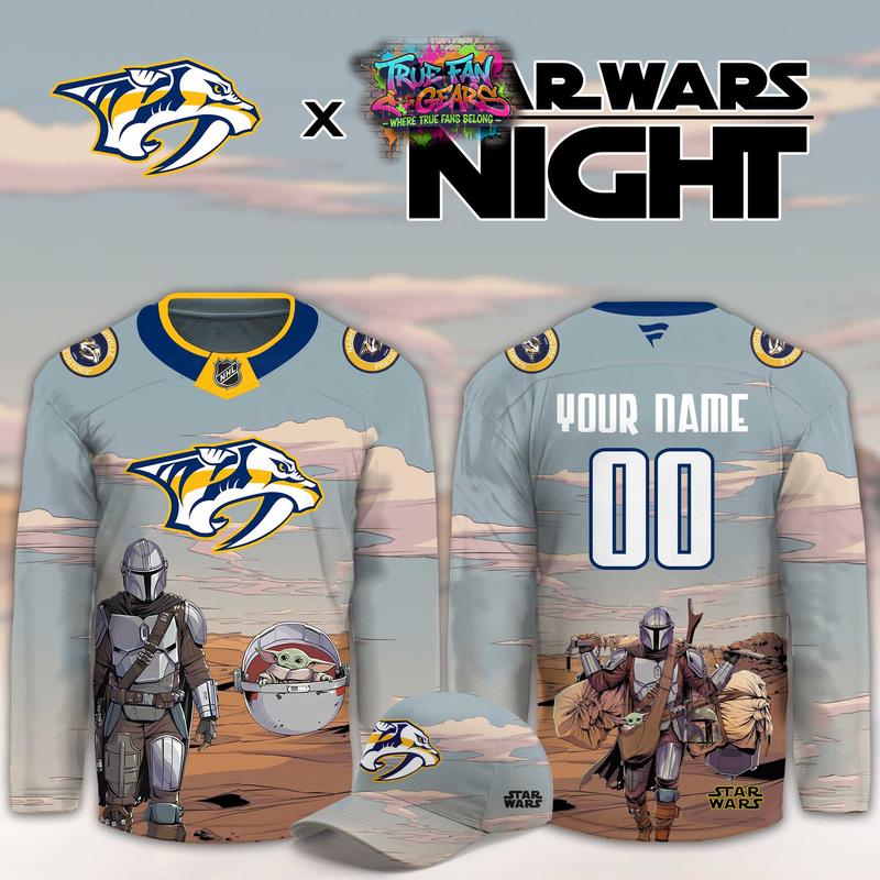 Nashville Predators Star Wars Night 2026 Limited Personalized Hockey Jersey