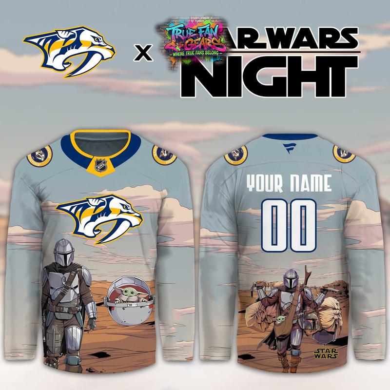 Nashville Predators Star Wars Night 2026 Limited Personalized Hockey Jersey