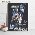 Naz Reid Timberwolves 2023-24 Kia NBA Sixth Man Of The Year Wall Art Poster Canvas