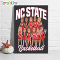 Nc State Wolfpack 2024 Ncaa Women’s Basketball Wall Art Poster Canvas, Nc State Meme Poster Canvas
