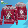 Ncaa Alabama Crimson Tide Football Ho Ho Ho Ugly Christmas Sweater