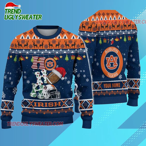 Ncaa Auburn Tigers Football Ho Ho Ho Ugly Christmas Sweater