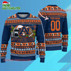 Ncaa Auburn Tigers Logo Team Football Custom Christmas Ugly Sweater
