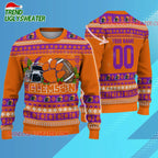 Ncaa Clemson Tigers Logo Team Football Custom Christmas Ugly Sweater