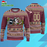 Ncaa Florida State Seminoles Logo Team Football Custom Christmas Ugly Sweater