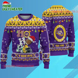 Ncaa Lsu Tigers Football Ho Ho Ho Ugly Christmas Sweater