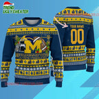 Ncaa Michigan Wolverines Logo Team Football Custom Christmas Ugly Sweater
