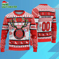 Personalized Ncaa Nc State Wolfpack Special Reindeer Light Ugly Christmas Sweater