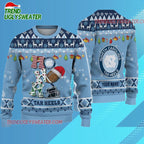 Ncaa North Carolina Tar Heels Football Ho Ho Ho Ugly Christmas Sweater