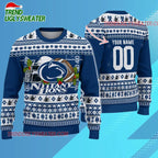 Ncaa Penn State Nittany Lions Logo Team Football Custom Christmas Ugly Sweater