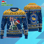 Ncaa Pittsburgh Panthers Football Ho Ho Ho Ugly Christmas Sweater