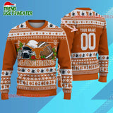 Ncaa Texas Longhorns Logo Team Football Custom Christmas Ugly Sweater