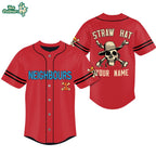 Netflix One Piece Straw Hat Crew Neighborhood Baseball Jersey