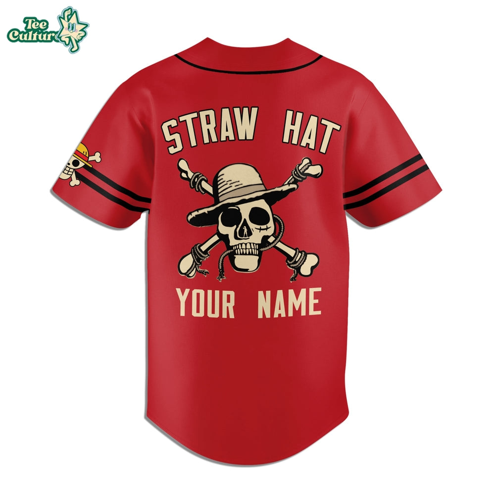 Netflix One Piece Straw Hat Crew Neighborhood Baseball Jersey