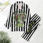 Never Trust The Living​ Beetlejuice Beetlejuice Horror Pajamas Set