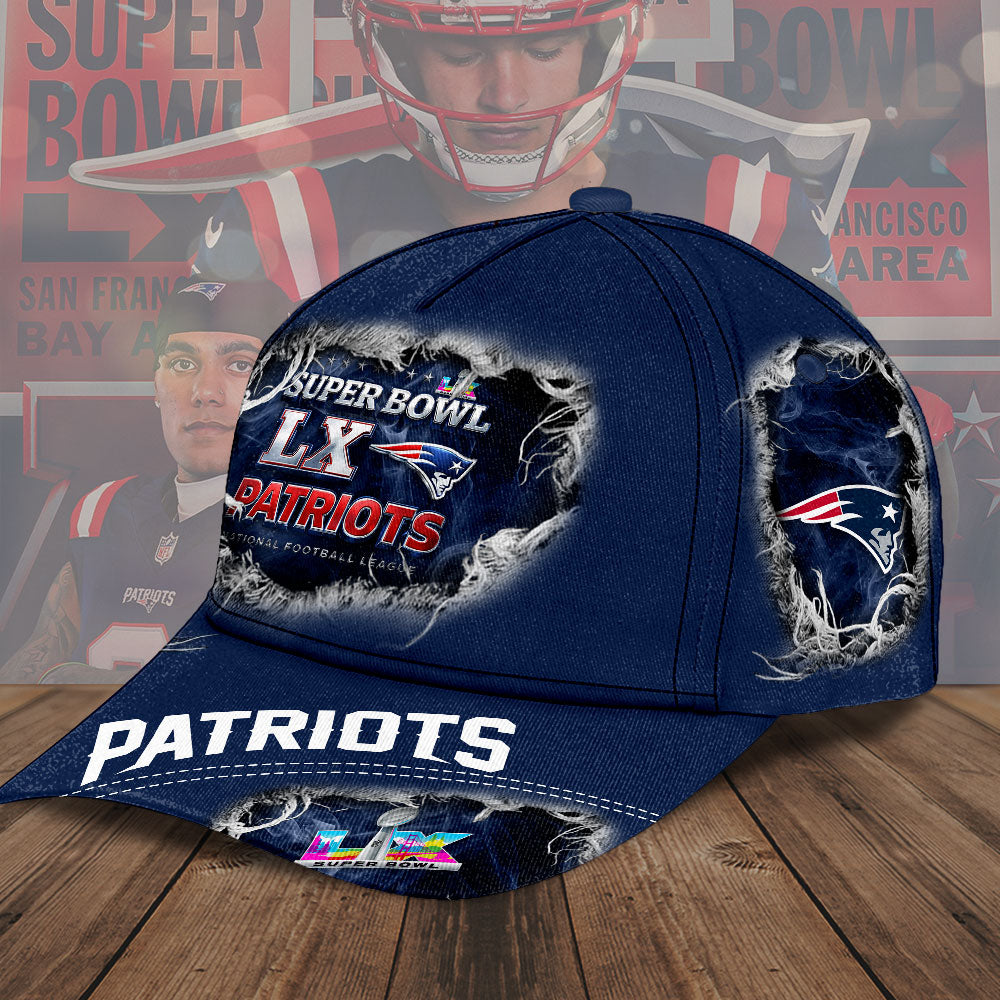 New England Patriots 2025 AFC Champions Classic Cap – TMTHU3456