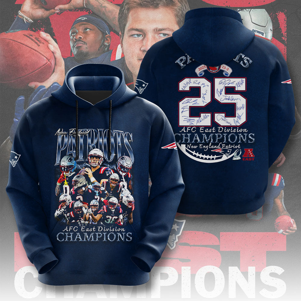 New England Patriots 3D Apparel – TMTHU3357