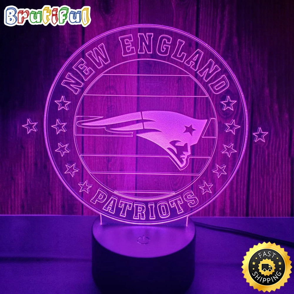 New England Patriots Night Light 3D Illusion LED Lamp