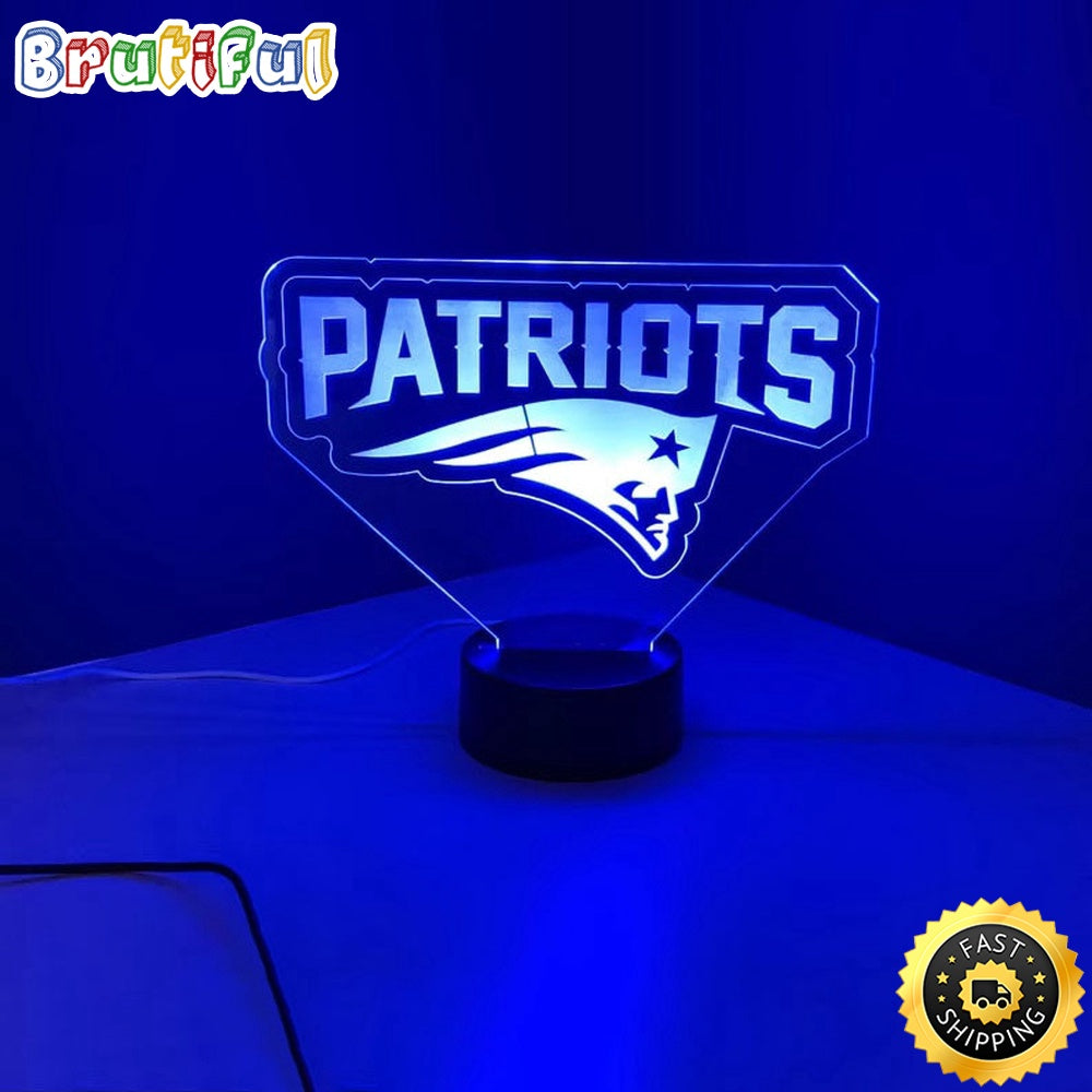 New England Patriots Night Light 3D LED Lamp For Football Fans