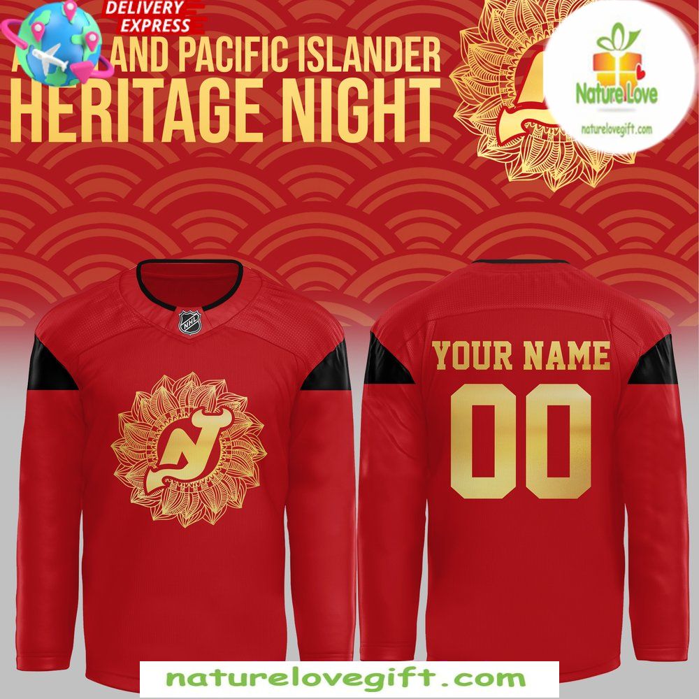 New Jersey Devils 2026 Asian Pacific Islander Heritage Jersey Red